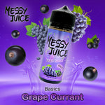 Grape Currant E-Liquid by Messy Juice is a fruity mess of grapes & blackcurrant providing a flavour that is reminiscent of a summertime drink that can easily be your all day vape.  Primary Flavours: Grape & blackcurrant  VG/PG: 70/30  Please Note: This e-liquid is provided in a 120ml bottle with 100ml of e-liquid.