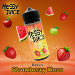 Strawberry Mess E-Liquid by Messy Juice is a mouth watering combination of Strawberry, apple and watermelon. Such sweet mess dancing upon your tongue.  Primary Flavours: Strawberry, Apple and Watermelon.  VG/PG: 70/30  Please Note: This e-liquid is provided in a 120ml bottle with 100ml of e-liquid.